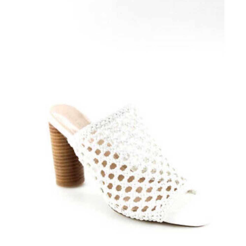 Villa Rouge👡Pattie Woven Mules Bright White!